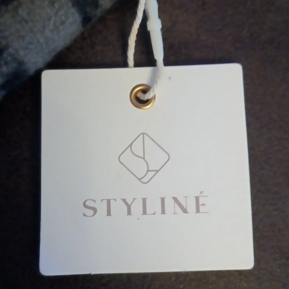 Styline Houndstooth Open Front Poncho